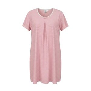 In Due Time Maternity‎ Nursing Sleepshirt Nightgown Pink White Stripe Size 1X